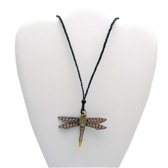 Dragonfly Necklace Handmade by Jon Stuart Anderson - Picture 3 of 5